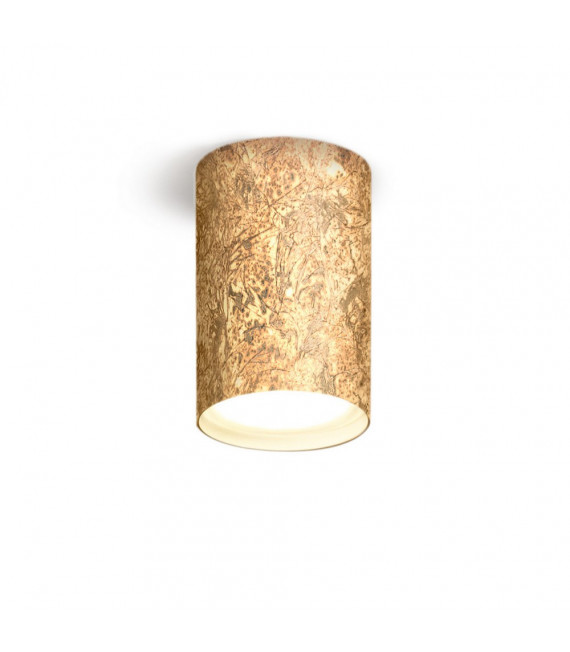Spot Downlight Tube Placcato oro 24 carati Oro 1 lampadina 1cm