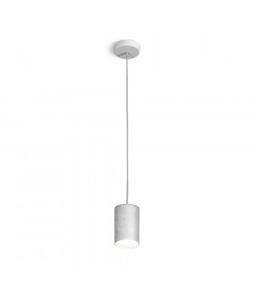 Design suspension Tube Silver 1 bulb 1cm