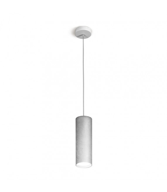 Lampada a sospensione di design Silver Tube 1 lampadina 23,5 cm