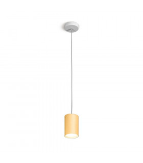 Design-Aufhängung Tube 24 Karat vergoldet Gold 1 Birne 1cm