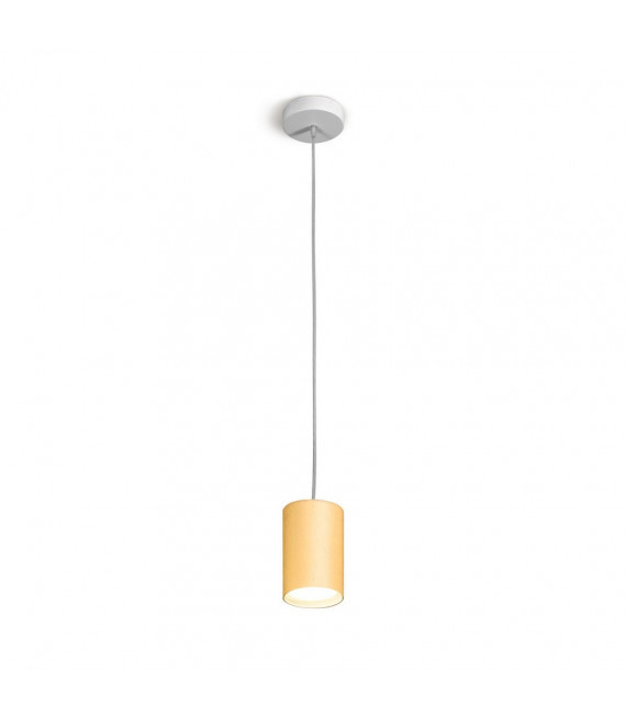 Sospensione di design Tubo placcato oro 24 carati Oro 1 lampadina 1cm