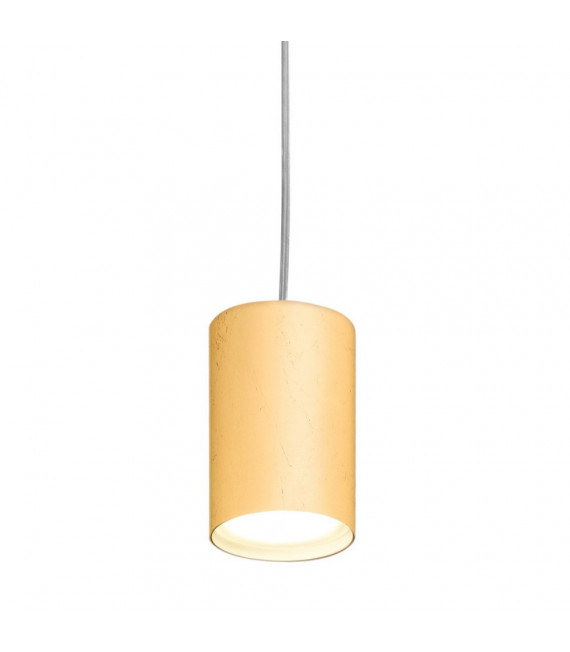 Design suspension Tube 24 carats gold plated Gold 1 bulb 1cm
