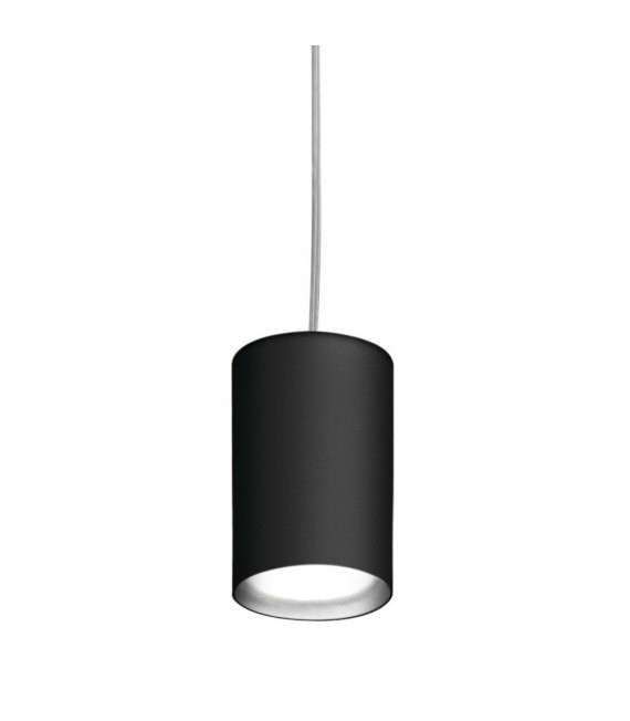 Black Tube designer pendant lamp 1 bulb 1cm