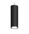 Black Tube designer pendant light 1 bulb 23.5cm