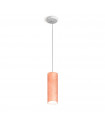 Suspension design Tube Cuivre 1 ampoule 23,5cm