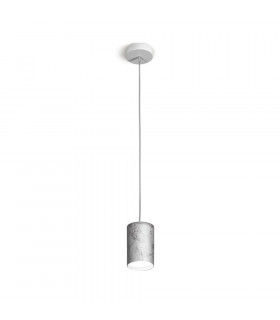 Sospensione di design Tube Silver 1 lampadina 1cm