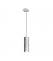 Suspension design Tube Argent 1 ampoule 23,5cm