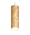 Gold Tube designer pendant light 1 bulb 23.5cm