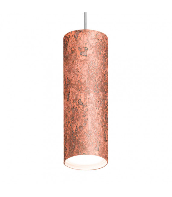 Lámpara colgante diseño Copper Tube 1 bombilla 23,5cm