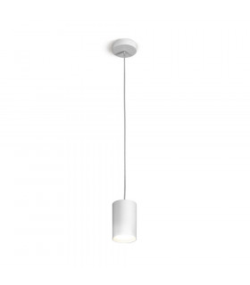 White Tube designer pendant lamp 1 bulb 1cm