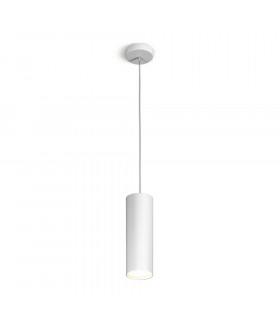 White Tube Designer-Pendelleuchte 1-flammig 23,5cm