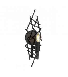 Taiko wall light Aged bronze steel 1 bulb 43cm