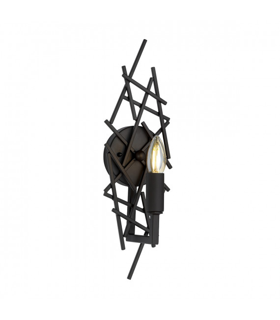 Taiko wall light Aged bronze steel 1 bulb 43cm