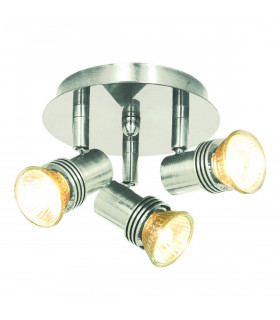 Deckenleuchte Spot Decco Satin silber 3-flammig 11,5cm