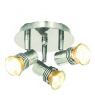 Ceiling light Spot Decco Satin silver 3 bulbs 11.5cm