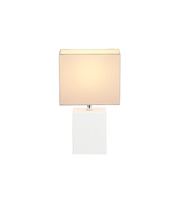 Lampe de table Bara blanc 1 ampoule 28,5cm