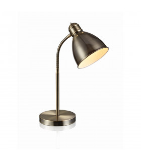 Lampada da tavolo Nitta Metallo antico 1 lampadina 43cm