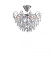 Plafonnier Design Sofiero Métal Chrome 3 ampoules 30cm