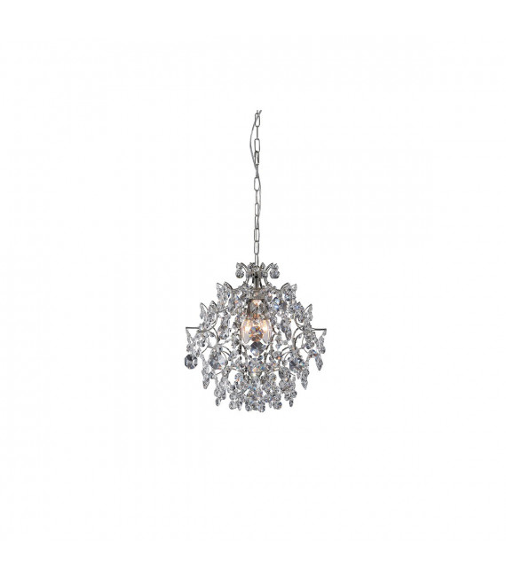 Sofiero Chrome Metal pendant light 3 bulbs 38.5cm