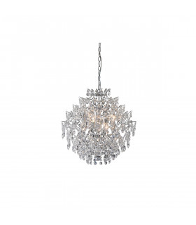 Suspension Sofiero Métal Chrome 6 ampoules 48,5cm