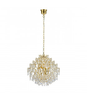 Suspension Sofiero Métal Laiton 6 ampoules 38cm