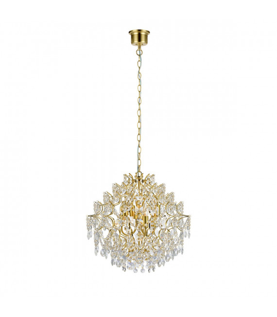 Sofiero Ciondolo in metallo ottone 6 lampadine 38cm