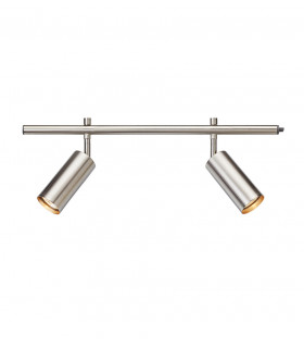 Spot Expand Métal Acier 2 ampoules 20,5cm