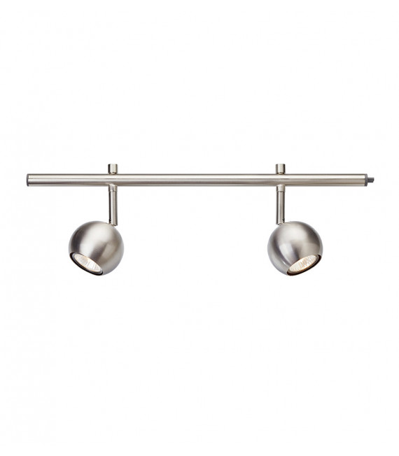 Foco Expand Metal Acero 2 bombillas 16cm