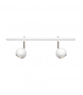 Foco Expand Blanco metal 2 bombillas 16cm