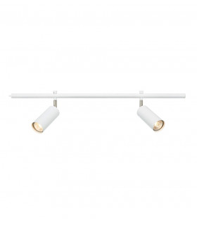 Spot Expand Métal blanc 2 ampoules 20,5cm