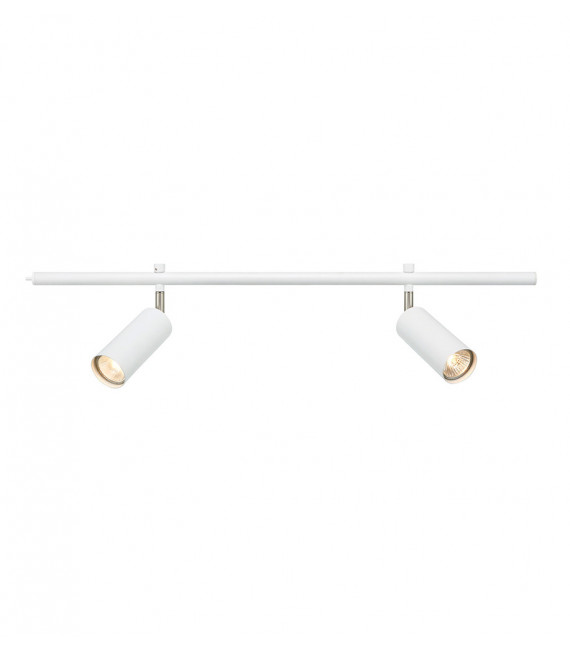 Faretto Expand Metallo bianco 2 lampadine 20,5cm