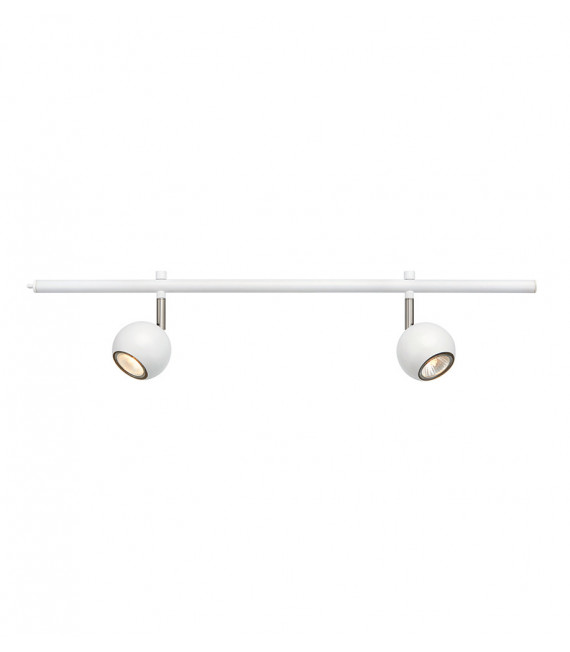 Faretto Expand Metallo bianco 2 lampadine 15,5 cm