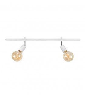 Foco Expand Metal Blanco 2 bombillas 15,5cm