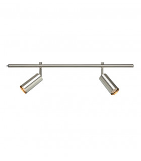 Spot Expand Métal Acier 2 ampoules 20cm