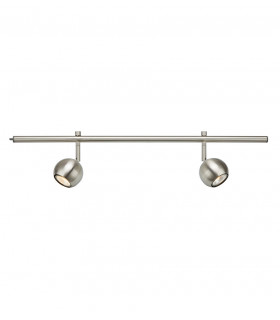 Foco Expand Metal Acero 2 bombillas 15,5cm