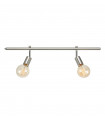 Spot Expand Métal Acier 2 ampoules 15,5cm