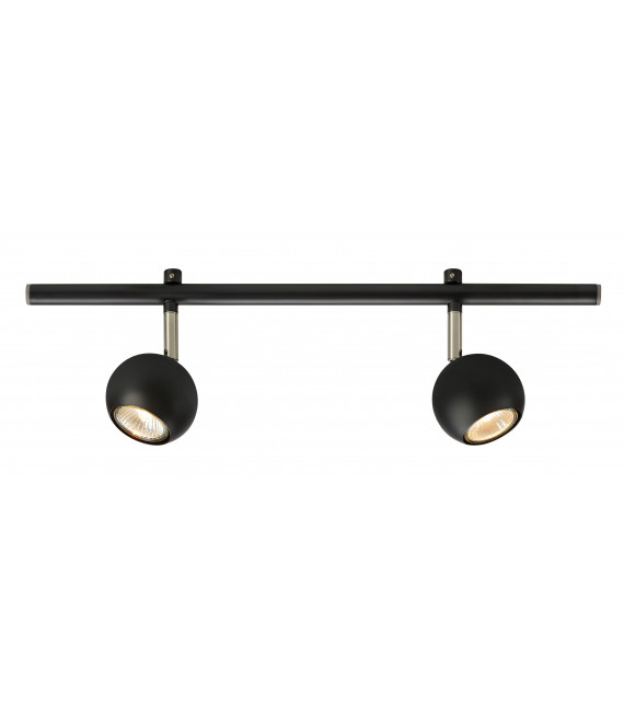 Faretto Expand Metal Black 2 lampadine 17cm