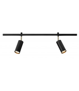 Foco Expand Metal Negro 2 bombillas 20cm
