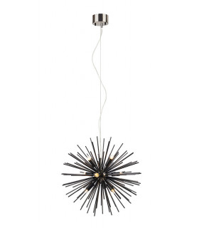 Lampada a sospensione Sun Metallo nero 9 lampadine 190cm