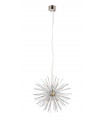 Silver metal Sun pendant lamp 9 bulbs 190cm