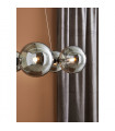 Pendant Circle Black Metal 6 bulbs 15cm