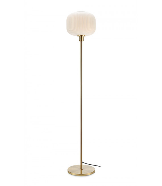 Stehlampe Sober Metal Messing gebürstet 1 Glühbirne 140cm