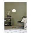 Floor lamp Sober Metal Brushed brass 1 bulb 140cm
