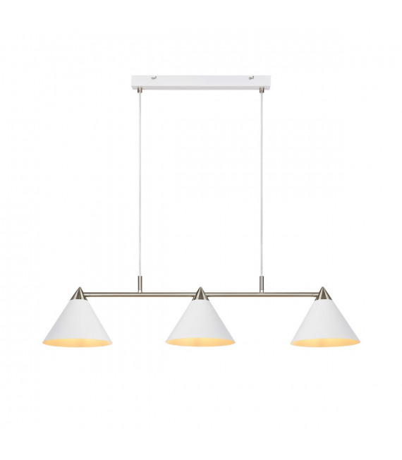Klint pendant light White metal 3 bulbs 21cm