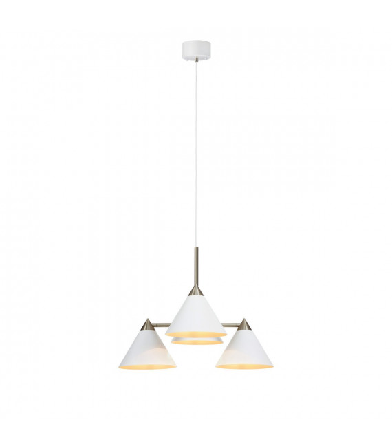 Lampada a sospensione Klint Metallo bianco 4 lampadine 46cm