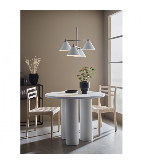 Klint Pendelleuchte Weißmetall 4 Glühbirnen 46cm