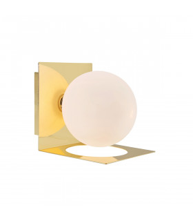 Zenit Messing Metall Badezimmer Wandleuchte 1 Glühbirne 13,5cm