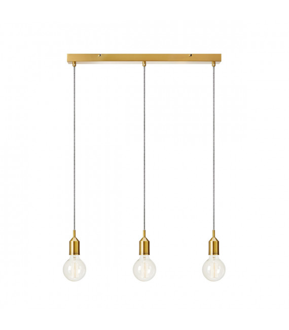 Bronx Metal Bronze Pendelleuchte 3-flammig 160cm