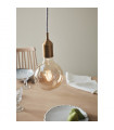 Design suspension Bronx Metal Bronze 1 bulb 10cm