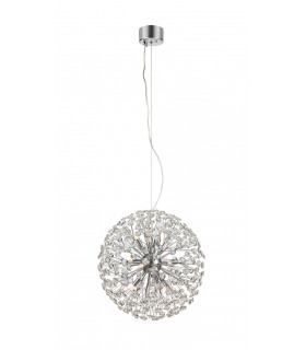 Bolid Metal Chrome pendant lamp 9 bulbs 50cm